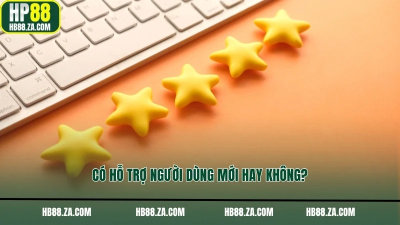 Có hỗ trợ người dùng mới hay không?